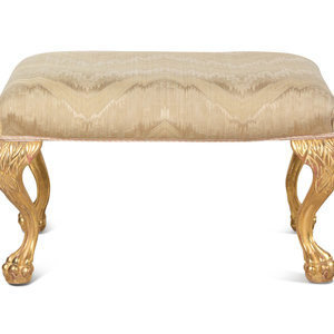 A Georgian Style Giltwood Stool
20th