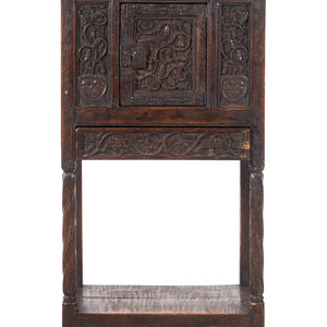 A Gothic Revival Carved Oak Cabinet 2a1e26