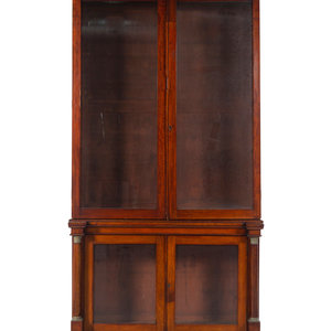 An Empire Style Walnut Bookcase Late 2a1e78