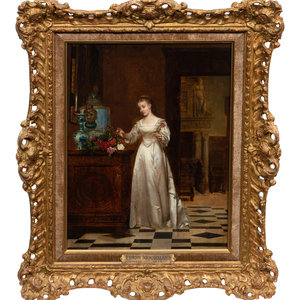 Frans Moormans Dutch 1832 1893 Lady 2a1ed5