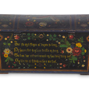 A Norwegian Painted Blanket Chest 19th 2a1ef2