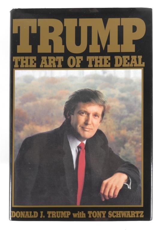 SIGNED DONALD TRUMP ART OF THE 2a1fe3