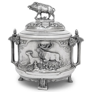 A German Silver-Plate Covered Tureen