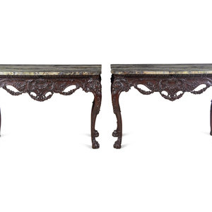 A Pair of George II Style Carved 2a2042
