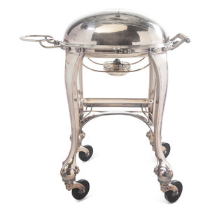 An English Silver Plate Roast Cart Elkington 2a2051