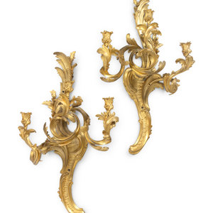 A Pair of Louis XV Gilt Bronze 2a206e