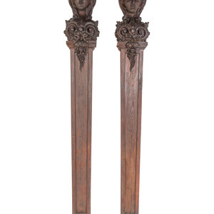 A Pair of Continental Carved Oak 2a20da