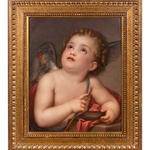 A Berlin K P M Porcelain Plaque 19th 2a20f6