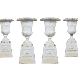 A Set of Four Victorian Style Painted 2a2135