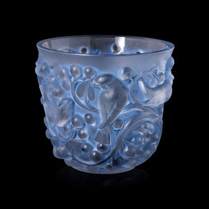 An R Lalique Avalon Glass Vase Pre 1945 with 2a2251