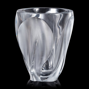 A Lalique Ingrid Vase Height 10 2a2258