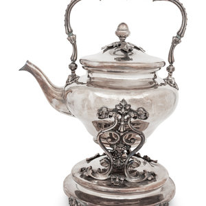 A Christofle Silver-Plate Kettle