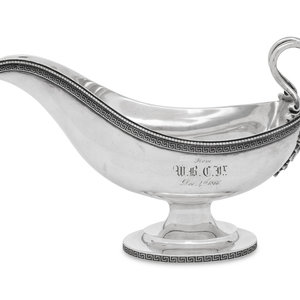 A Tiffany and Co. Silver Sauce