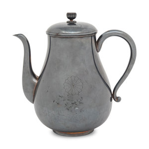 A Japanese Silver Teapot with character 2a2310