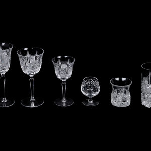 An Austrian Cut Glass Stemware