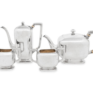 An American Silver Four Piece Tea 2a2407