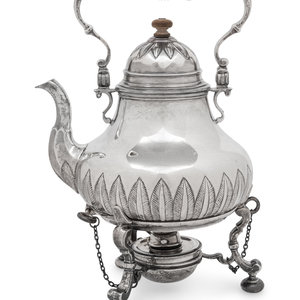 An English Silver Hot Water Kettle 2a2411