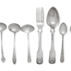 A Collection of Silver Flatware