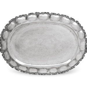 A Silver Tray
Possibly Mexican
marked