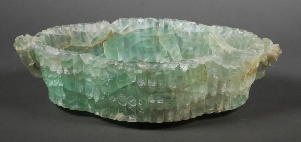 CHINESE QING ERA CARVED FLUORITE 2a25b4