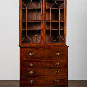 A Federal Figured Mahogany Secretary 2a29e7