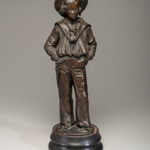 A Cast Bronze Figure of a Sailor 2a2a4c