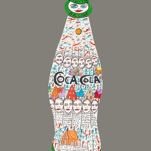 Howard Finster American 1916 2001 Coca Cola 2a2ad5