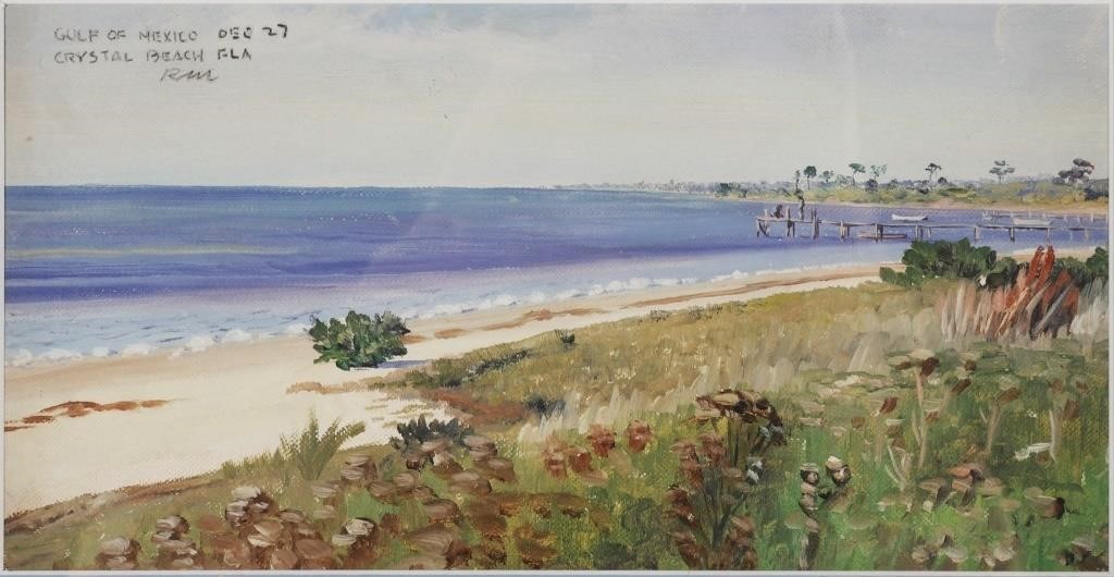 1927 GULF OF MEXICO, FLORIDA PAINTING,
