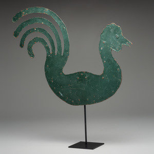 A Cut and Painted Sheet Metal Rooster 2a2aea