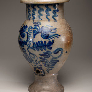 A Freehand Cobalt Decorated Stoneware 2a2b1d