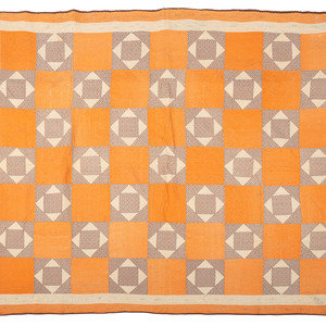 An Orange and Floral Fabric Box 2a2c14