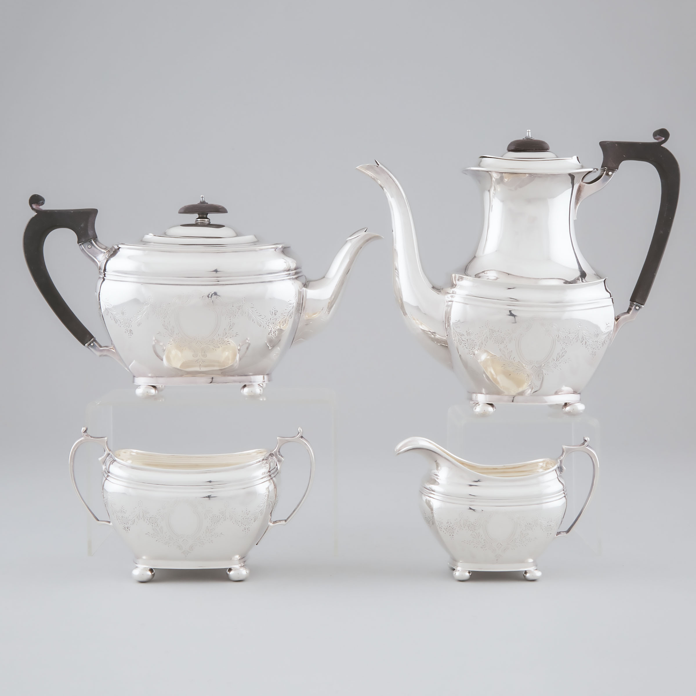 English Silver Tea and Coffee Service  2a5632