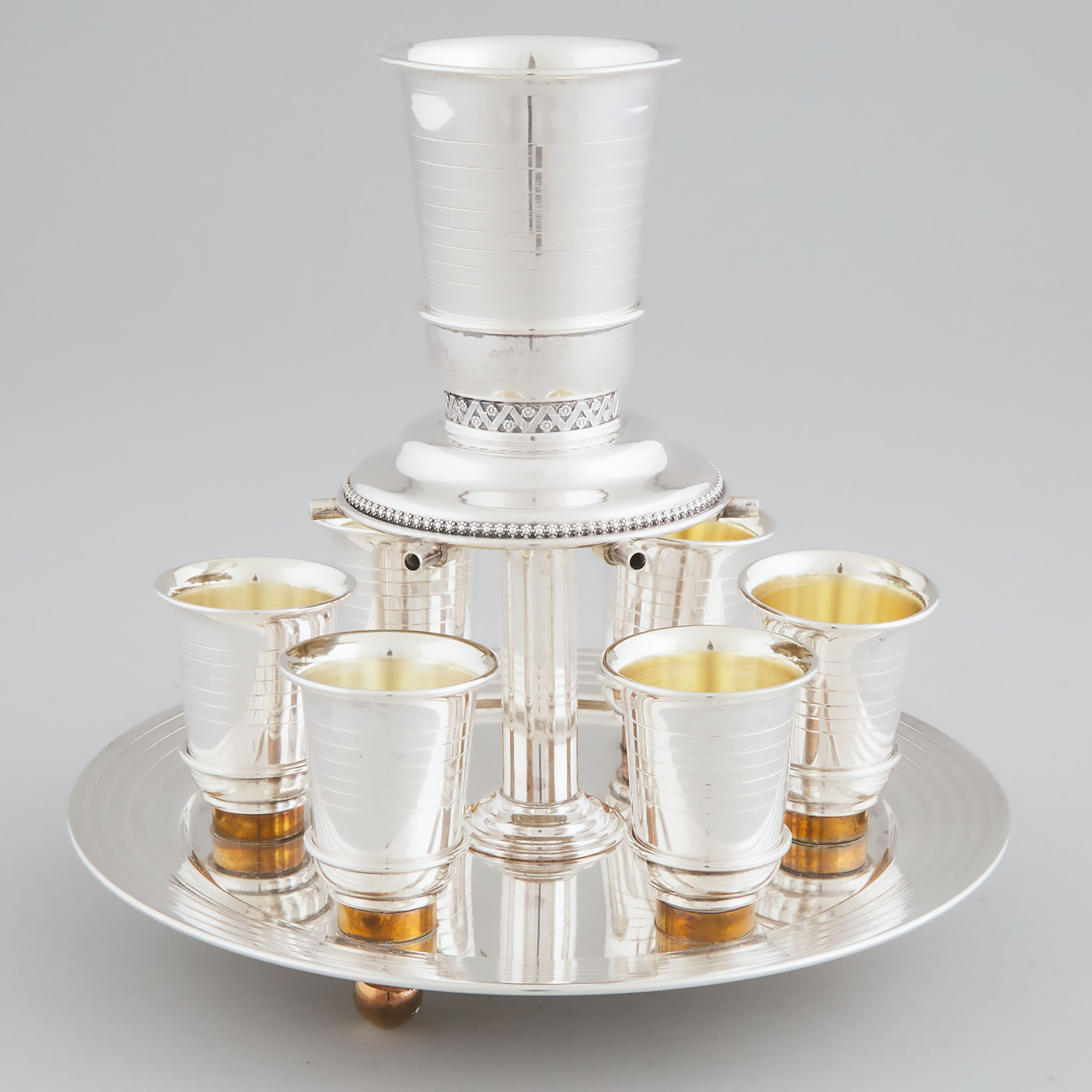 Israeli Silver Wine Fountain Netafim  2a5660