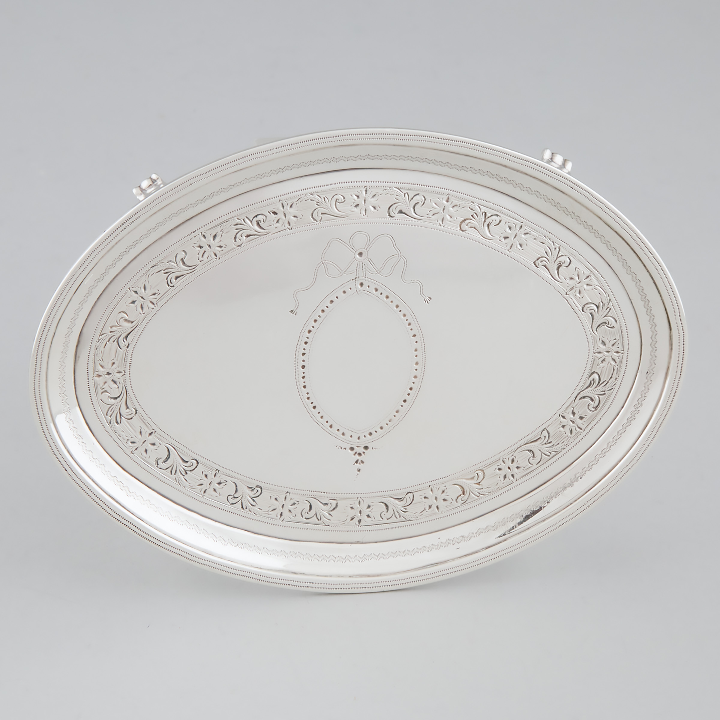 George III Silver Oval Teapot Stand  2a5665