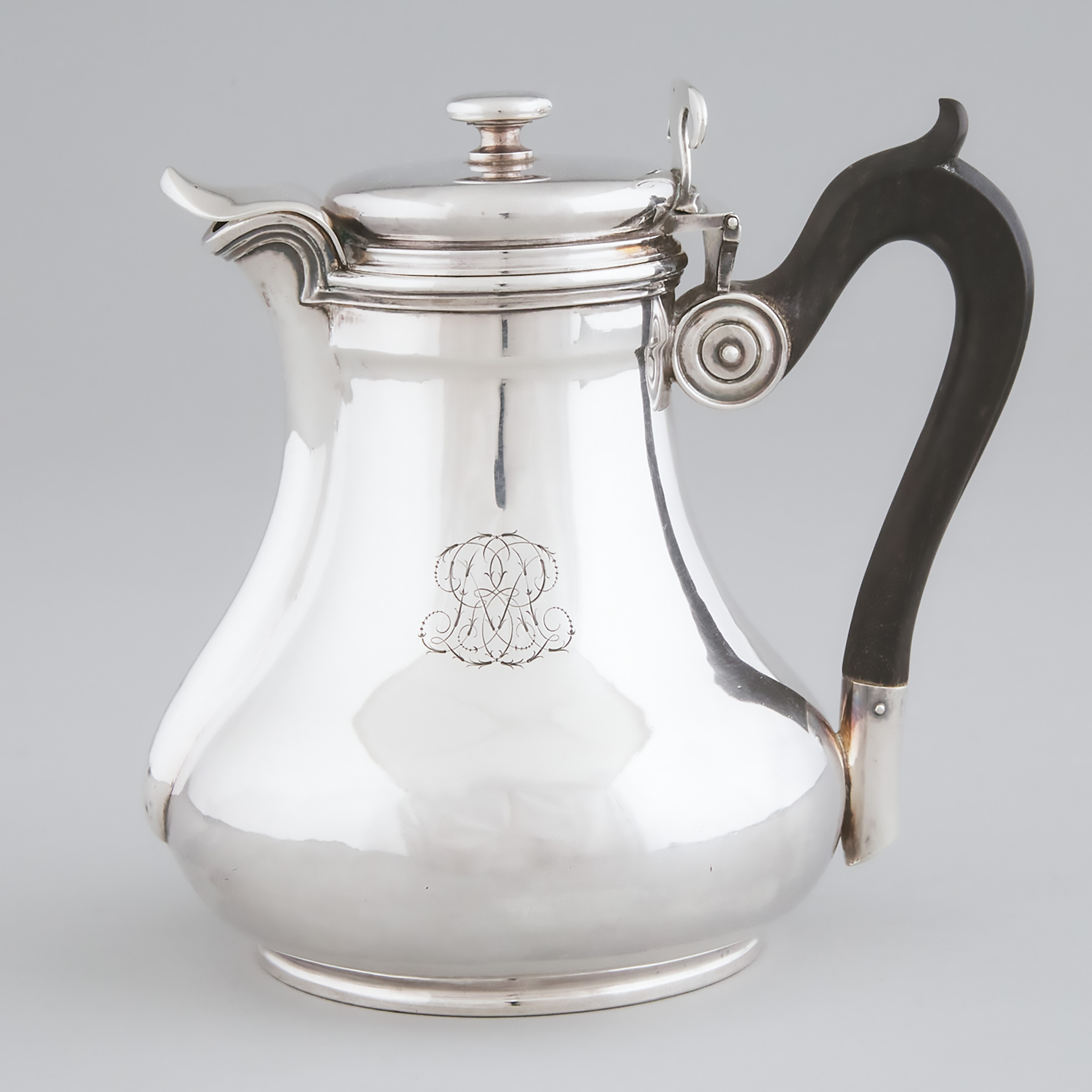French Silver Hot Water Pot, Charles