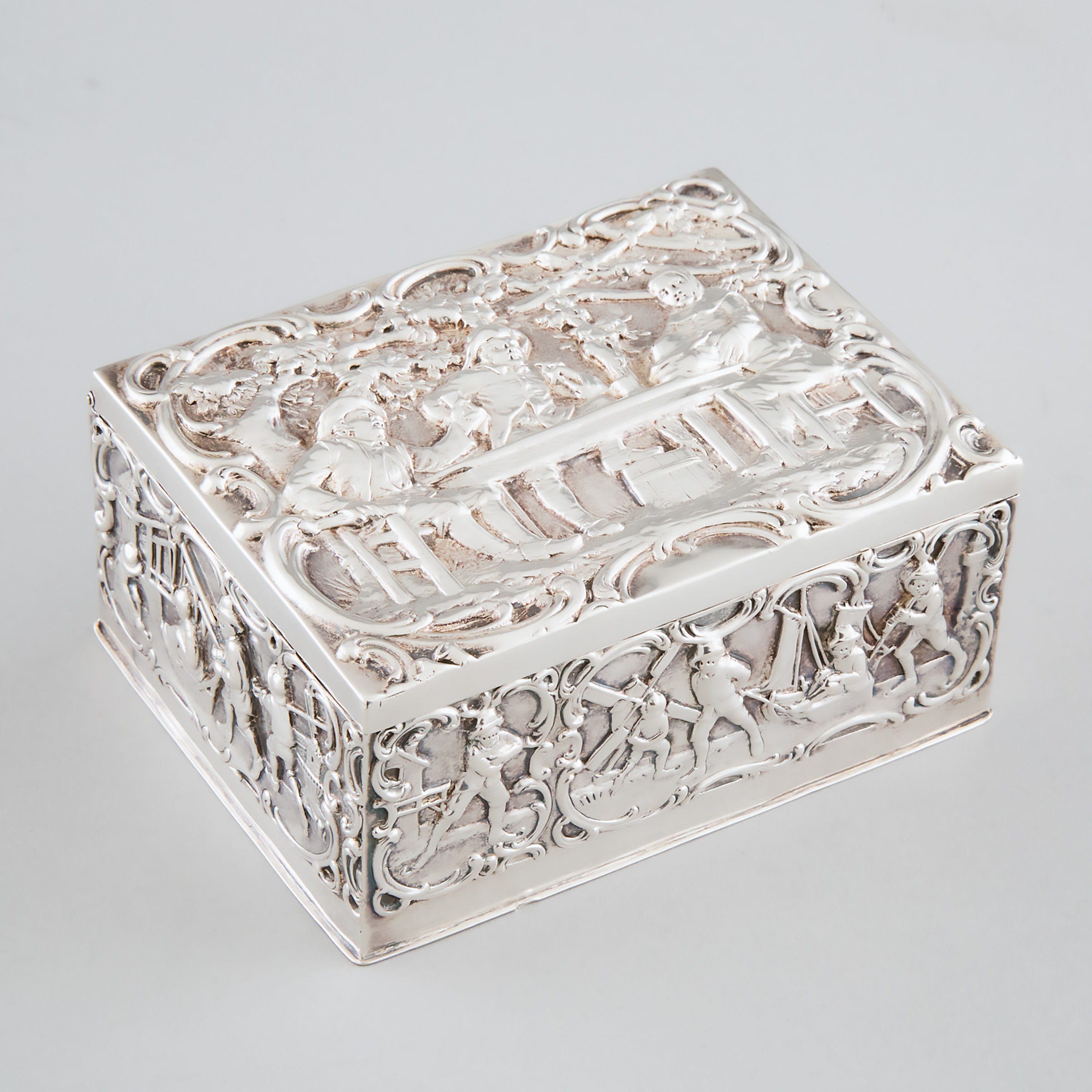 German Silver Rectangular Box,