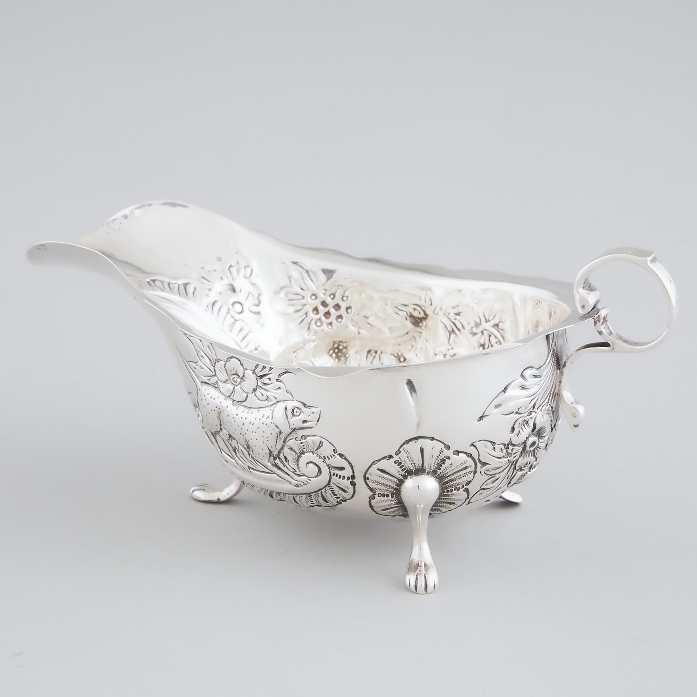 Irish Silver Sauce Boat, Sharman