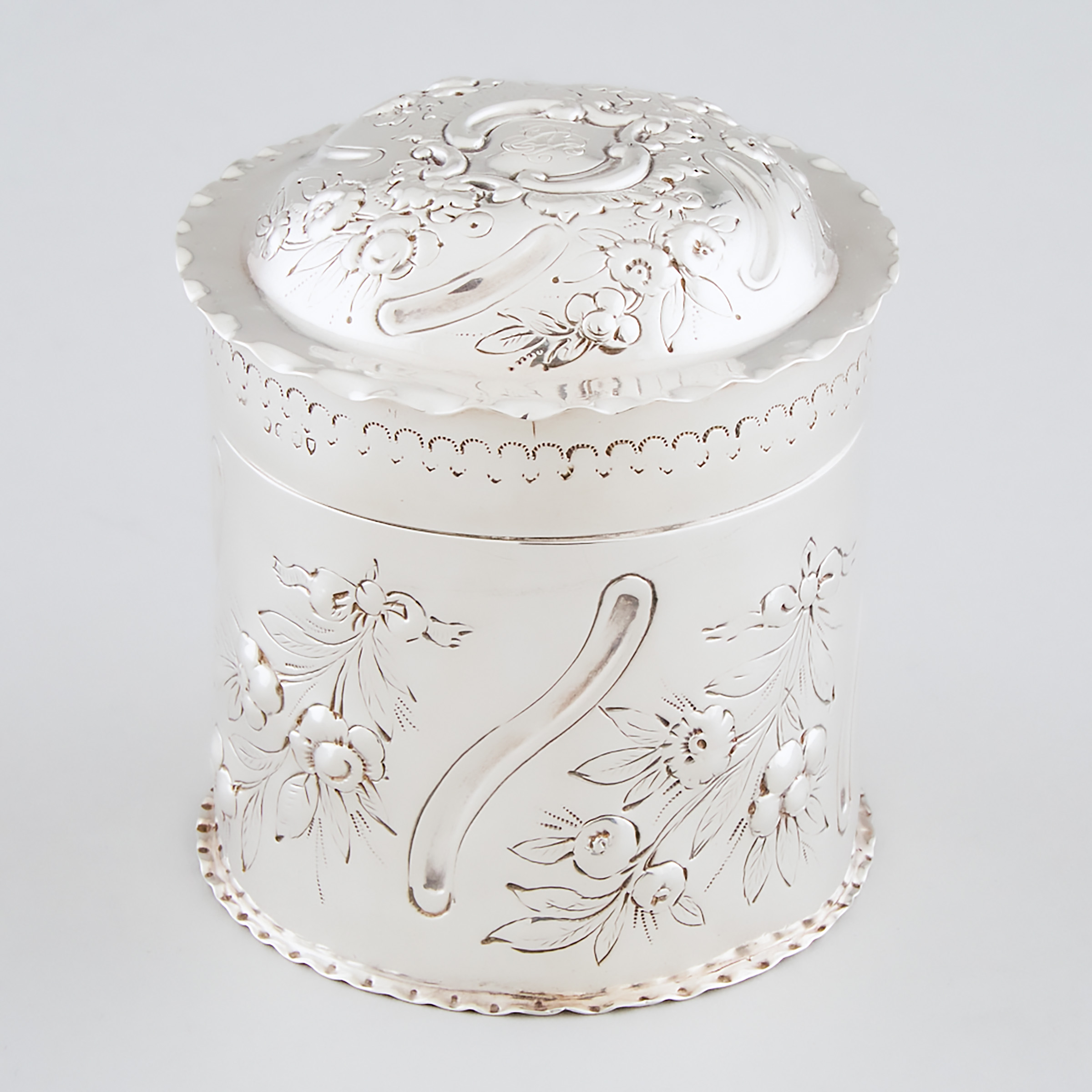 Victorian Silver Canister, William