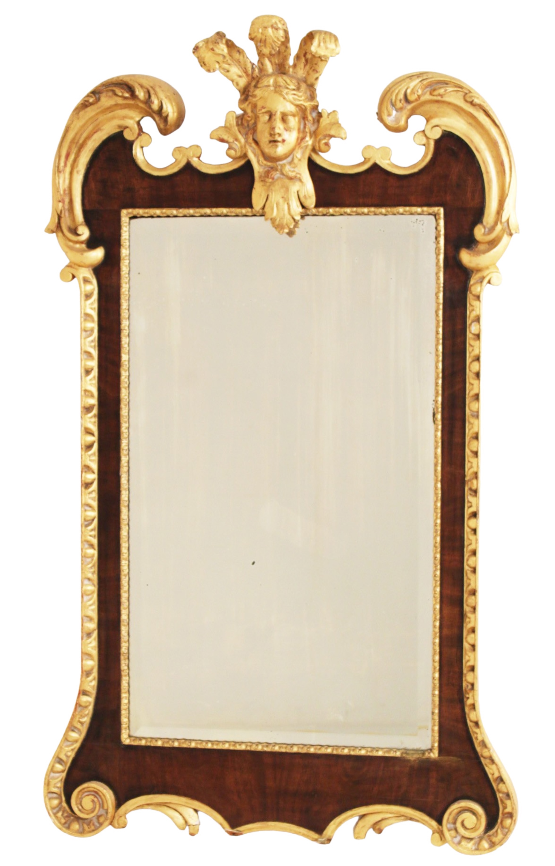 GEORGE III STYLE GILT AND MAHOGANY