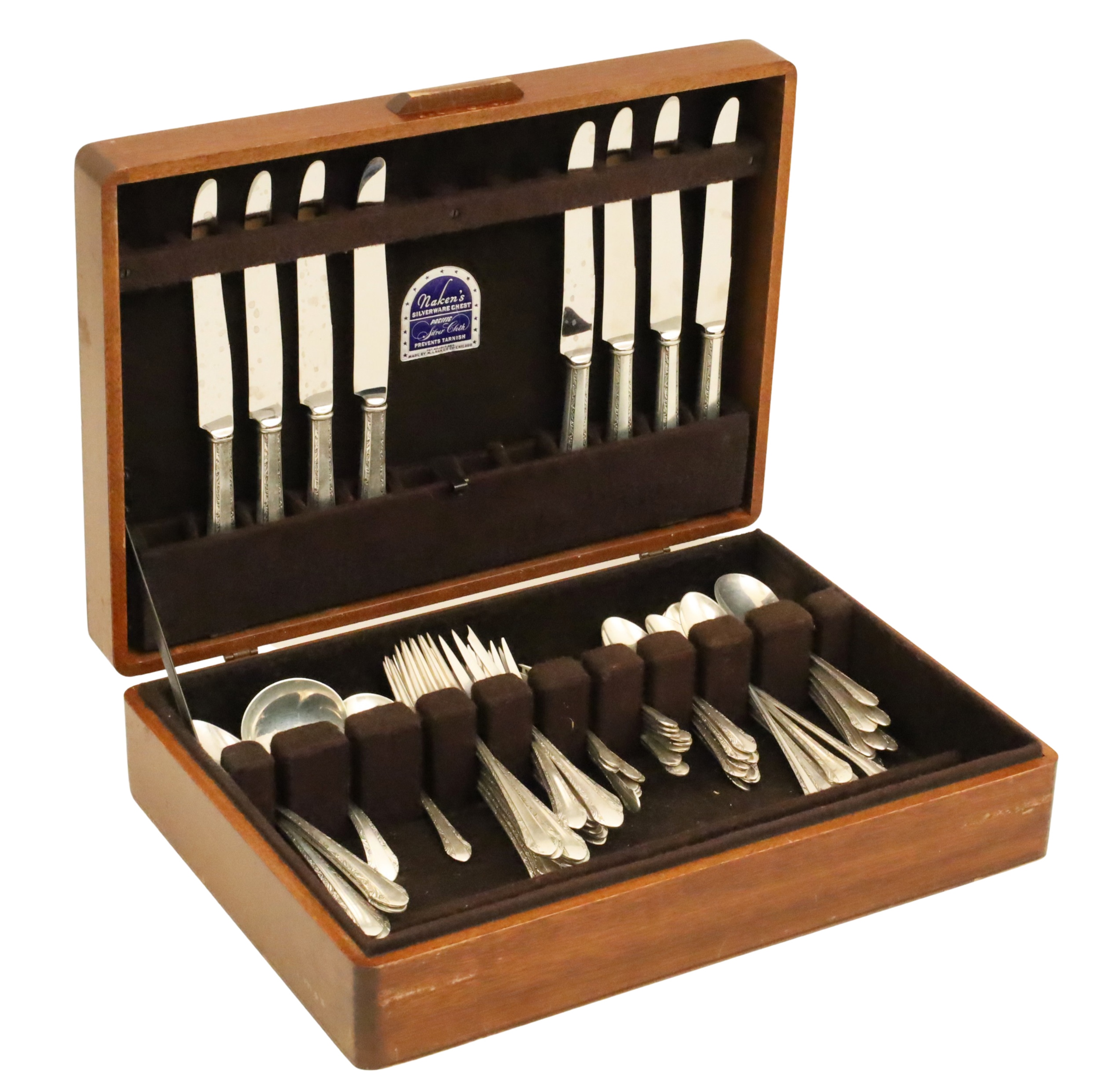 72 PIECE ALVIN STERLING FLATWARE SERVICE