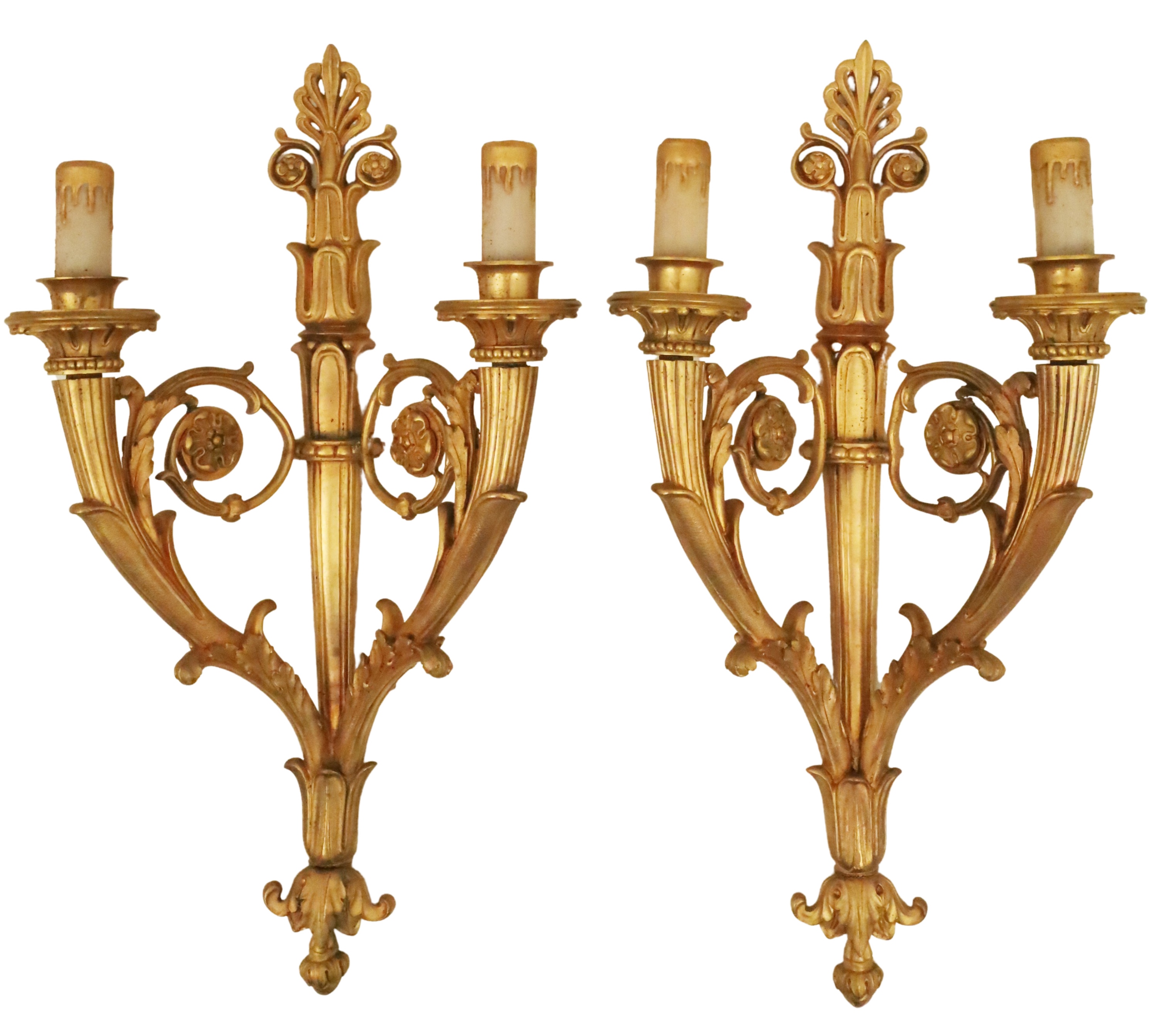 PR OF FRENCH LOUIS XV STYLE GILT 2a5851