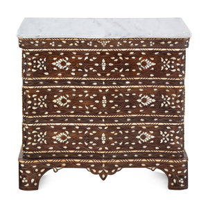 A Syrian Bone Inlaid Chest of Drawers Late 2a5877