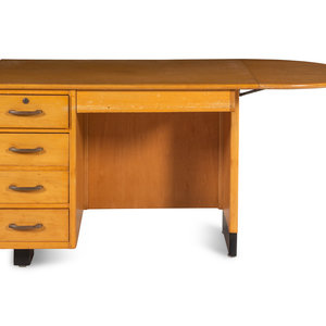 A Modernist Drop Leaf Desk Height 2a58dd