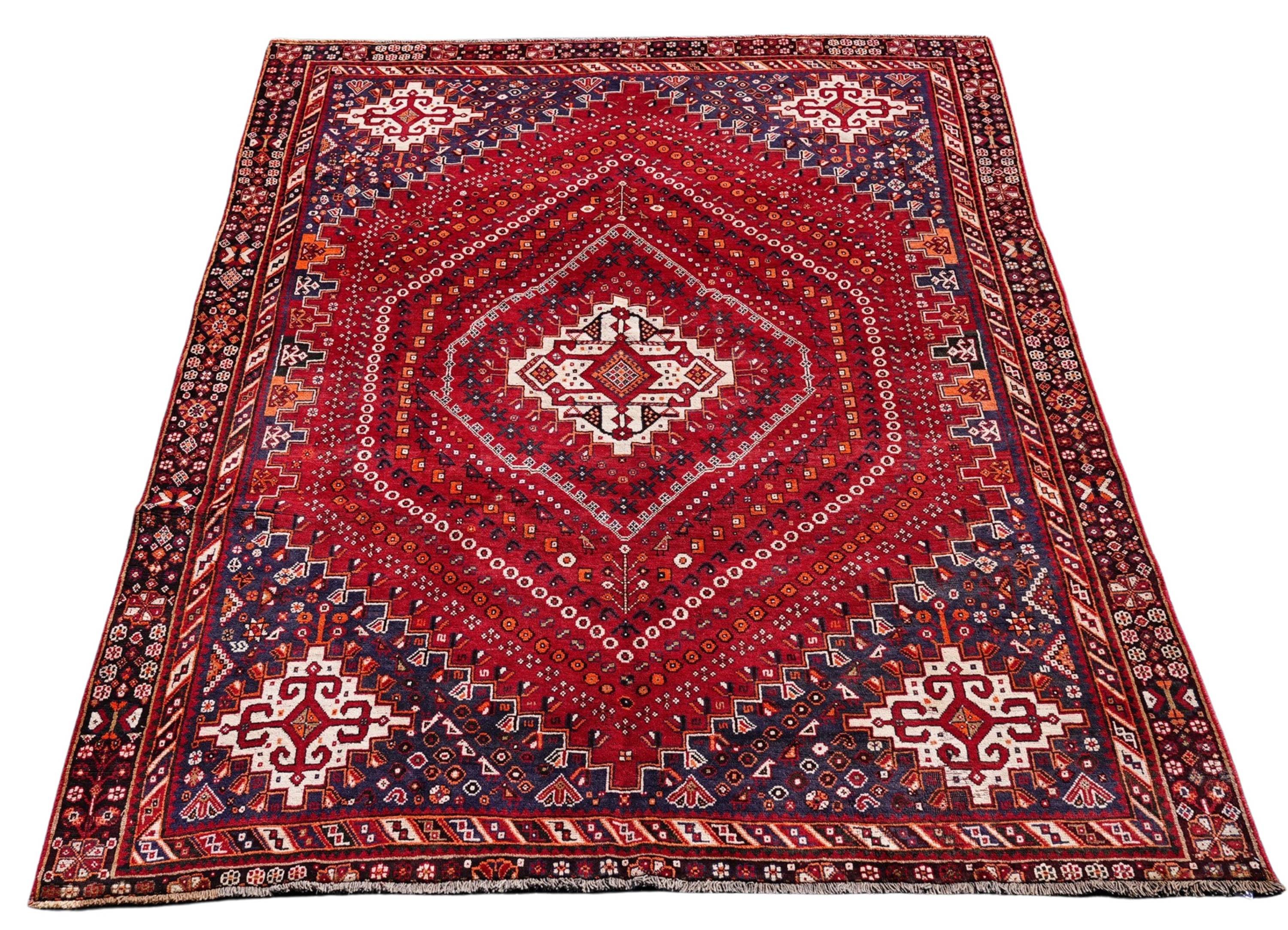 ORIENTAL RUG 6'6" X 8'9" QASHGHI