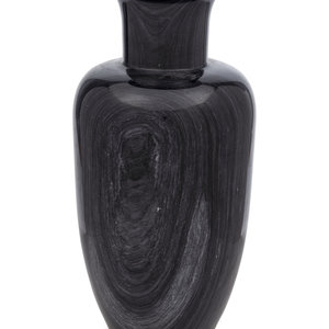 A Modern Black Marble Vase Height 2a593e