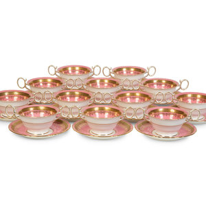 A Set of Twelve Wedgwood Porcelain