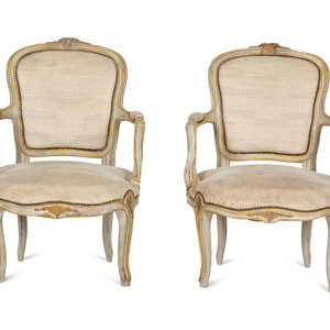 A Pair of Louis XV Style Painted 2a5a17