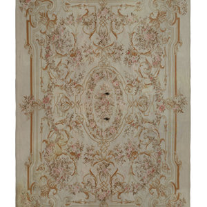 Aubusson Style Wool Carpet 20th 2a5a59