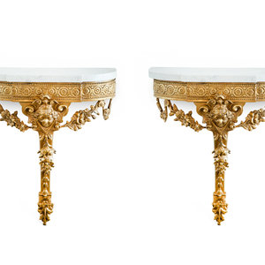 A Pair of Neoclassical Style Giltwood 2a5a93