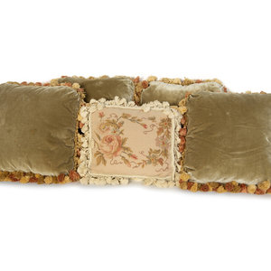 Four Scalamandré Velvet Pillows